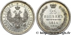 RUSSLAND 25 Kopecks Nicolas Ier 1855 Saint-Petersbourg VZ 