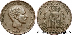 ESPAGNE 10 Centimos Alphonse XII 1878 Oeschger Mesdach & CO
