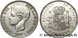 ESPAGNE 5 Pesetas Alphonse XIII 3e type 1897 Madrid