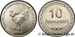 TIMOR 10 Centavos coq 2004 