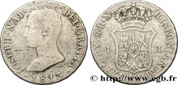ESPAGNE - ROYAUME D&nbsp;ESPAGNE - JOSEPH NAPOLÉON 4 Reales 1813 Madrid