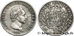 ITALY - KINGDOM OF SARDINIA 5 Lire Charles Félix 1828 Gênes