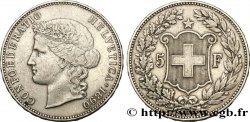 SUISSE 5 Francs Helvetia 1890 Berne