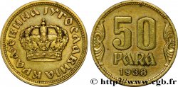 YUGOSLAVIA 50 Para couronne 1938 