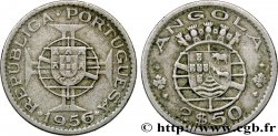 ANGOLA 2 1/2 Escudos emblème du Portugal 1956 