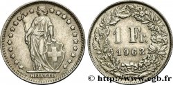 SUISSE 1 Franc Helvetia 1963 Berne