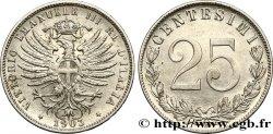 ITALY 25 Centesimi aigle couronné 1903 Rome - R