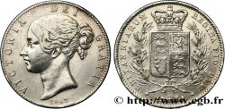 GROßBRITANNIEN - VICTORIA Crown 1847 Londres fSS/SS 