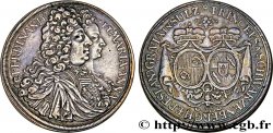 GERMANY - SCHWARZENBERG (PRINCIPALITY OF - FERDINAND WILHELM EUSEBIUS AND MARIA-ANNA Thaler 1696  XF 