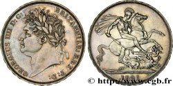 GRANDE-BRETAGNE - GEORGES IV Crown variété “SECUNDO” 1821  SUP 