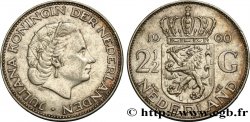 NETHERLANDS 2 1/2 Gulden Juliana 1960 Utrecht