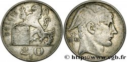 BELGIEN 20 Francs Mercure, légende flamande 1949 