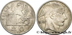 BÉLGICA 20 Francs Mercure, légende flamande 1949 