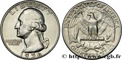 ÉTATS-UNIS D AMÉRIQUE 1/4 Dollar Georges Washington 1956 Philadelphie