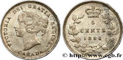 KANADA 5 Cents Victoria 1896  fVZ 