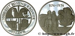 ISLANDE 1000 Kronur Proof 1974 