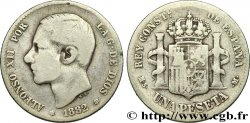 ESPAÑA 1 Peseta Alphonse XII 1882  BC 