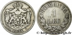 ROMANIA 1 Leu 1874 Bruxelles