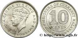 MALAYA 10 Cents Georges VI 1943 