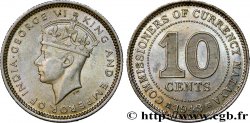 MALAISIE 10 Cents Georges VI 1943 