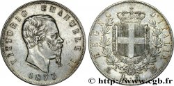 ITALIE 5 Lire Victor Emmanuel II 1873 Milan