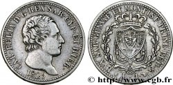 ITALIEN - KÖNIGREICH SARDINIEN 1 Lire Charles-Félix 1825 Turin