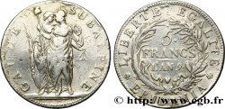 ITALY - SUBALPINE GAUL 5 Francs an 9 1801 Turin