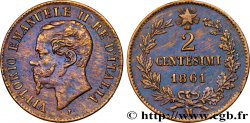 ITALIA 2 Centesimi Victor Emmanuel II 1861 Milan - M