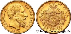 BELGIEN 20 Francs Léopold II 1874 Bruxelles