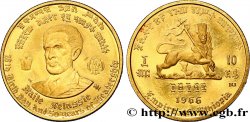 ÉTHIOPIE 10 Dollars empereur Hailé Sélassié 1966 