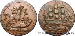 BRITISH TOKENS OR JETTONS 1/2 Penny Portsea (Hampshire) 1796 