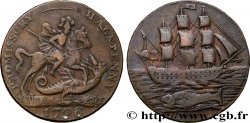 BRITISH TOKENS OR JETTONS 1/2 Penny Portsea (Hampshire) 1796 