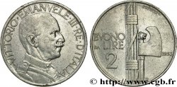 ITALIEN Bon pour 2 Lire (Buono da Lire 2) Victor Emmanuel III / faisceau de licteur 1923 Rome