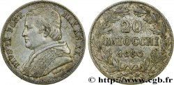 VATICAN AND PAPAL STATES 20 Baiocchi Pie IX an XX 1865 Rome