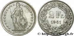 SCHWEIZ 2 Francs Helvetia 1941 Berne - B