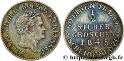 GERMANY - PRUSSIA 1/2 Silbergroschen Frédéric Guillaume IV 1845 Berlin