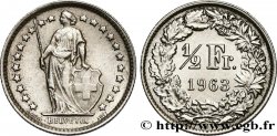 SVIZZERA  1/2 Franc Helvetia 1963 Berne