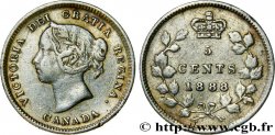 CANADA 5 Cents Victoria 1888 