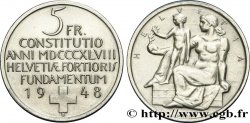 SVIZZERA  5 Francs centenaire de la constitution suisse 1948 Berne