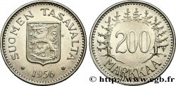 FINLANDIA 200 Markkaa emblème au lion / valeur faciale entourée de sapins 1956  EBC 