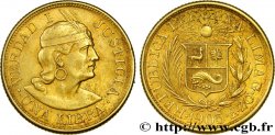 PERU 1 Libra or 1905 Lima AU 