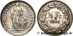 SUISSE 1/2 Franc Helvetia 1946 Berne - B