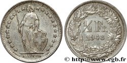 SVIZZERA  1/2 Franc Helvetia 1948 Berne