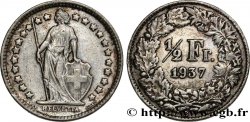 SWITZERLAND 1/2 Franc Helvetia 1937 Berne - B