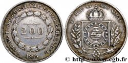 BRASILIEN 200 Reis Pierre II 1855 