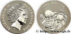 AUSTRALIA 1 Dollar Kangourou 2014 