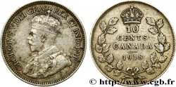 CANADA 10 Cents Georges V 1918 