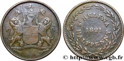 SANTA HELENA 1/2 Penny 1821 