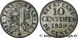 SVIZZERA - REPUBBLICA DE GINEVRA 10 Centimes 1839 