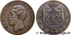 RUMANIA 5 Bani Charles Ier 1882 Bucarest